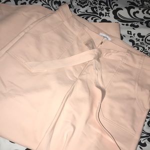 Calvin Klein Blush ankle wide leg trousers